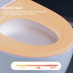 Smart Elongated Bidet Toilet Manufacturer - Modern with Auto/Blackout Flush Heated Seat and Warm Wash Dryer Blackout Finish
