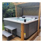 Walk-in Tub Manufacturer - 2025 Portable Oval Shower Combination Economical Modern Family Spa Whirlpool Massage Jets for Garden