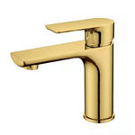 Bathroom Sink Faucet Manufacturer - Hot Selling Zirconium Golden Single Hole Hot Cold Water Function Universal