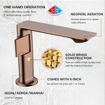 Bathroom Sink Faucets Manufacturer - Modern New Brass Cold Hot Wash Basin Tap Rose Gold with Stainless Steel Valve Core