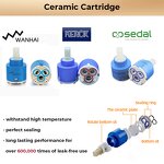 Basin Mixer Faucet Manufacturer - Brushed European Hot/Cold Water Stainless Steel Modern Dual Handle Black Finish Wall-Mounted Tap