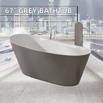 Freestanding Bathtub Manufacturer - Glossy Finishing With Drainer Oval Shape Bathroom Soaking