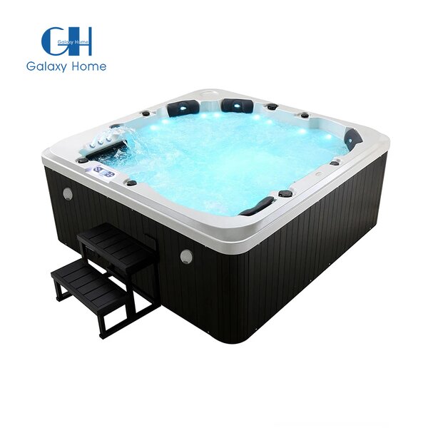Outdoor Spa Hot Tub Manufacturer - Europe Balboa Control 140 Jets Whirlpool Walk in Shower Combination With Jacuzzier Function