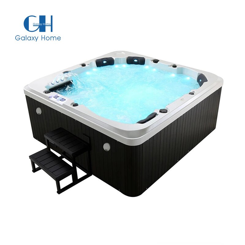 Outdoor Spa Hot Tub Manufacturer - Europe Balboa Control 140 Jets Whirlpool Walk in Shower Combination With Jacuzzier Function