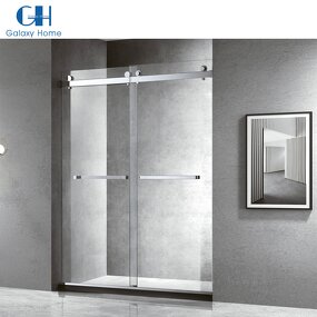 Shower Cubicle Manufacturer - 10mm Thickness Rectangle Enclosure Frameless Two Sliding Doors Bath Complete Shower Room