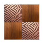 Decorative Panel Manufacturer - Modern Geometric Stereo Relief Surface PVC Carving Wavy Cross-Border Design for Wall & Door