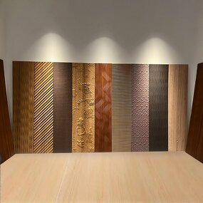 Decorative Panel Manufacturer - Modern Geometric Stereo Relief Surface PVC Carving Wavy Cross-Border Design for Wall & Door