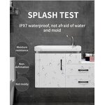 Bathroom Vanity Combo Manufacturer - Wholesale Modern Design Solid Wood Luxury Wall-Mounted with LED Touch Illuminate Mirror