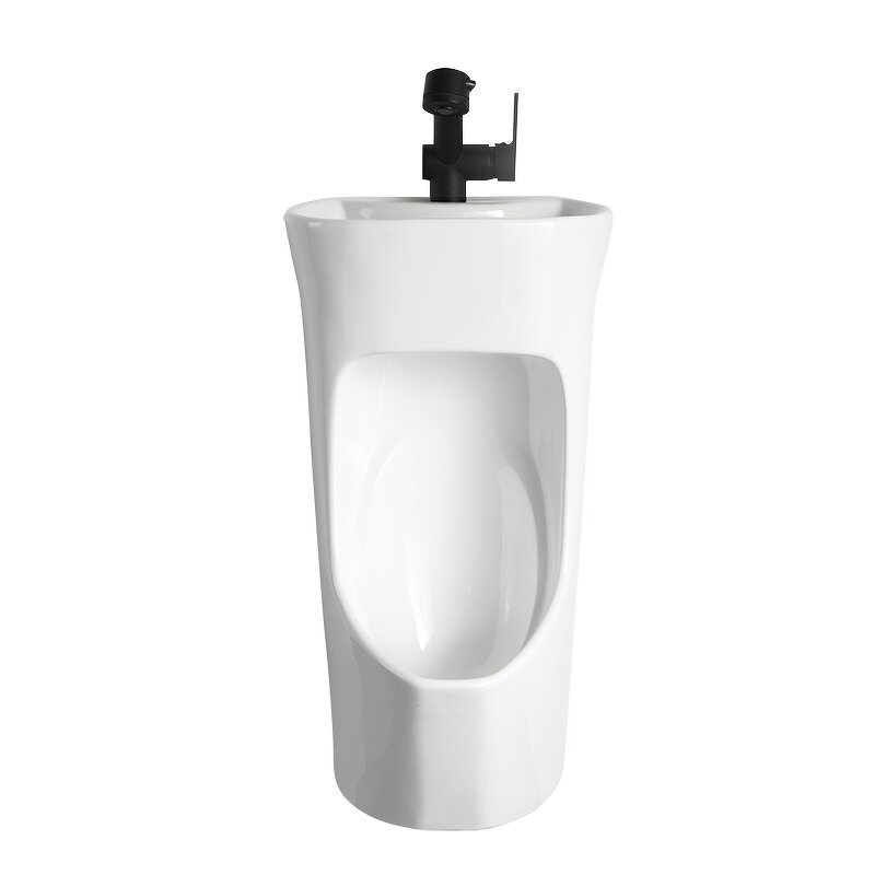 Wall-Mounted Toilet Bowl Manufacturer - Modern Men's Basin Urinal Sink Combination for Male - Space-Saving and Easy Installation