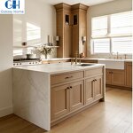 Kitchen Island Cabinet Manufacturer - Complete Customized Factory Modular Wooden Walnut Stand China Modern