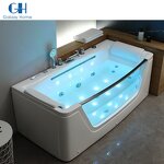 Acrylic Spa Bathtub Manufacturer - Hot Selling Indoor Free Standing Jet Whirlpool Corner Hot Tub Soaking Ozone Air Hydro Massage