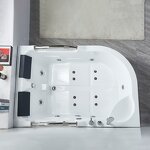 Acrylic Bathtub Manufacturer - 2 Person Whirlpool Led on the Bottom Outdoor Massage Hot Tub Spa Jacuzzier Indoor