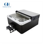 Outdoor Spa Hot Tub Manufacturer - Europe Balboa Control 140 Jets Whirlpool Walk in Shower Combination With Jacuzzier Function