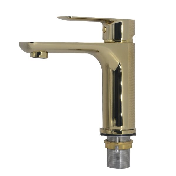 Bathroom Sink Faucet Manufacturer - Hot Selling Zirconium Golden Single Hole Hot Cold Water Function Universal