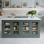 Kitchen Island Manufacturer - Antique With Stove and Carts Design Solid Wood