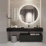Bathroom Vanity Manufacturer - Euro Luxury Wall Mounted Single Sink Floating Modern 36 Inch Smart Mirror Storage Cabinet Sets