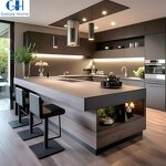 Kitchen Cabinet Manufacturer - Project High Quality Large Standard Full Engineering Cocina Model Luxury Furniture Smart Designs