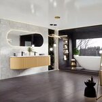 Bathroom Vanity Manufacturer - Euro Luxury Wall Mounted Single Sink Floating Modern 36 Inch Smart Mirror Storage Cabinet Sets