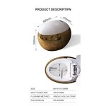 Smart Ceramic Toilet Manufacturer - Modern Egg Shape Automatic Foot Sensor Sanitary Ware Tank Remote Control Feature Floor Mounted WC