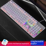 Gaming Keyboard Manufacturer - Green Axis Wired RGB Backlit Ergonomic and Changeable with Comfortable Design for Players