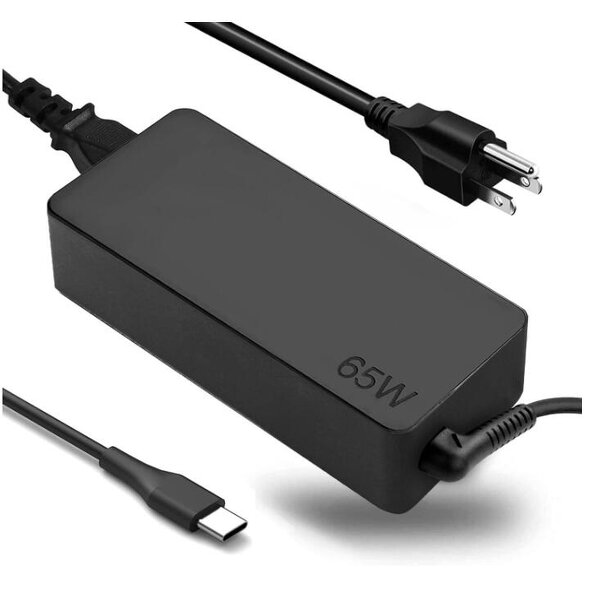 USB C Laptop Charger Manufacturer - 65W Replacement for Lenovo Thinkpad/Yoga/Chromebook ADLX65YDC2A