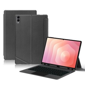 Keyboard Case Manufacturer - PU Leather Smart Magnetic TouchPad Backlit for Samsung Tab S11 Ultra 14.6 Inch Tablet