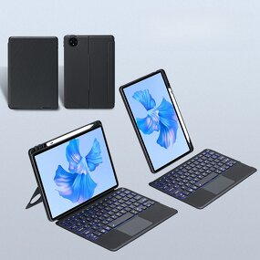 Keyboard Case Manufacturer - Magnetic BT Wireless Smart for Honor Pad 10 12.1 Inch Tablet USB Supports Russian Arabic Spanish