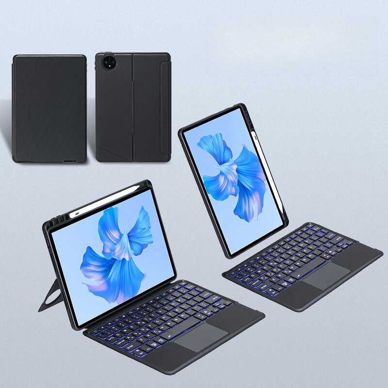 Keyboard Case Manufacturer - Magnetic BT Wireless Smart for Honor Pad 10 12.1 Inch Tablet USB Supports Russian Arabic Spanish