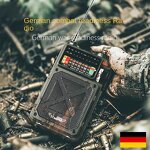 Emergency Radio Manufacturer - Outdoor 5W Micro USB Hand-Cranked Solar Powered DAB Radio for Bluetooth Speaker Power Banks
