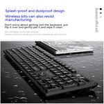 Wireless Mouse Set Manufacturer - 2.4G RGB Waterproof Ultrathin Slim Design Chocolate Silhouette Office Ready Stock