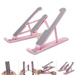 Laptop Stand Manufacturer - Foldable Portable Notebook Support Base Holder Adjustable Riser Cooling Fan Bracket for Laptop Tablet PC Phone