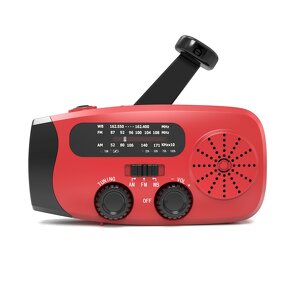 Emergency Radio Manufacturer - Multi-Function Portable Outdoor with Hand-Cranked Power Flashlight Combat Readiness Solar