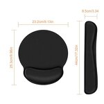 Gaming Keyboard Mousepad Set Manufacturer - PC Gamer Office with Memory Foam Wrist Rest Superfine Fibre Durable Comfortable Waterproof