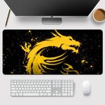 Gaming Mousepad Manufacturer - Chinese Style Large Black Dragon Gamer Carpet Rubber Keyboard Mats Desk Pad Mat Table Mouse Pad