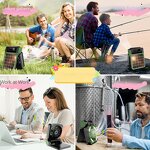 Solar USB Charging Fan Manufacturer - Portable Four-Wind Energy Saving Handheld Installation Foldable for Outdoor Camping Fishing