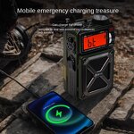 Emergency Radio Manufacturer - Outdoor 5W Micro USB Hand-Cranked Solar Powered DAB Radio for Bluetooth Speaker Power Banks