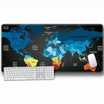 Computer Desk Mat Manufacturer - Large Rubber Gaming Gamer Carpet with Big Mouse Pad Waterproof PC Keyboard Tray