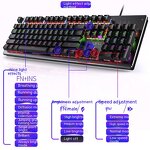 Gaming Keyboard Manufacturer - Green Axis Wired RGB Backlit Ergonomic and Changeable with Comfortable Design for Players