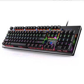 Gaming Keyboard Manufacturer - Green Axis Wired RGB Backlit Ergonomic and Changeable with Comfortable Design for Players