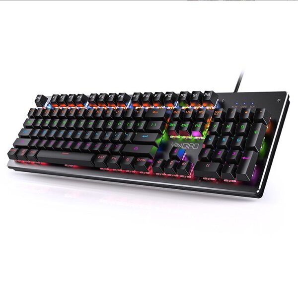 Gaming Keyboard Manufacturer - Green Axis Wired RGB Backlit Ergonomic and Changeable with Comfortable Design for Players
