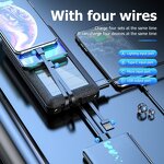 Solar Power Bank Manufacturer - 20000mAh Portable Charger Fast Charging External Battery With Charging Cable for Xiaomi Iphone