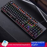 Gaming Keyboard Manufacturer - Green Axis Wired RGB Backlit Ergonomic and Changeable with Comfortable Design for Players