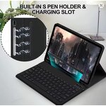 Keyboard Cover Manufacturer - USB Wireless BT Protective Leather Shell Tablet Case for Samsung Galaxy Tab S10 FE 10.9inch