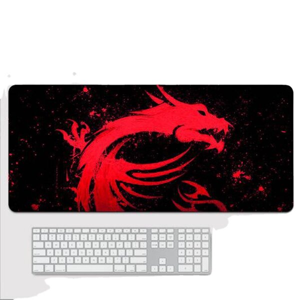Gaming Mousepad Manufacturer - Chinese Style Large Black Dragon Gamer Carpet Rubber Keyboard Mats Desk Pad Mat Table Mouse Pad