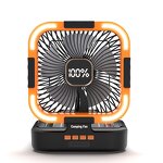 Solar Electric Fan Manufacturer - Portable 10000mAh Lithium Battery with Lighting for Outdoor Camping Handheld Installation for Tent
