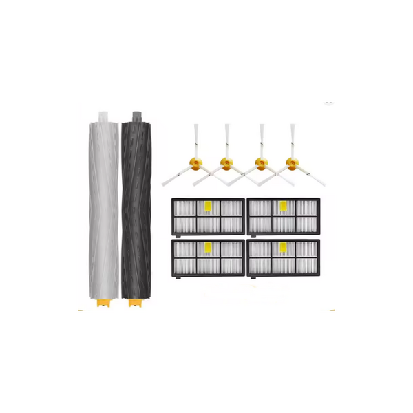 Robot Vacuum Parts Manufacturer - Replacement Plastic HEPA Filter and Side Roller Brush for iRobot Roomba 800 & 990 Series Model 896