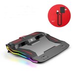 Gaming Laptop Cooler Manufacturer - RGB Adjustable Notebook Stand Holder 4000RPM Silent Cooling Pad for Lenovo Legion Y7000 W541 Made Plastic