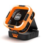 Solar Electric Fan Manufacturer - Portable 10000mAh Lithium Battery with Lighting for Outdoor Camping Handheld Installation for Tent