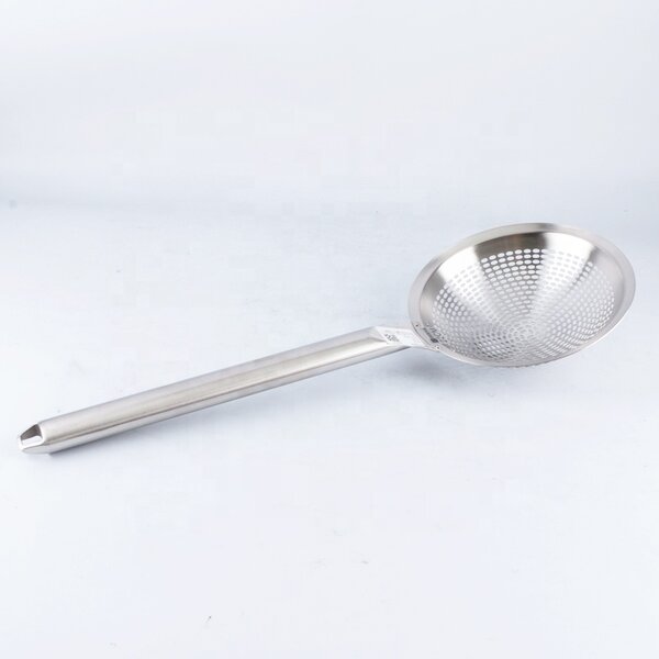 Food Strainer Manufacturer - Restaurant Kitchen Tools Stainless Steel Spider Wire Filter Mesh Colander Spoon With Long Handle