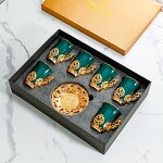 Tea Cup Set Manufacturer - Gold Ceramic Light Luxury Home English Afternoon High Appearance Level Exquisite Cup and Saucer